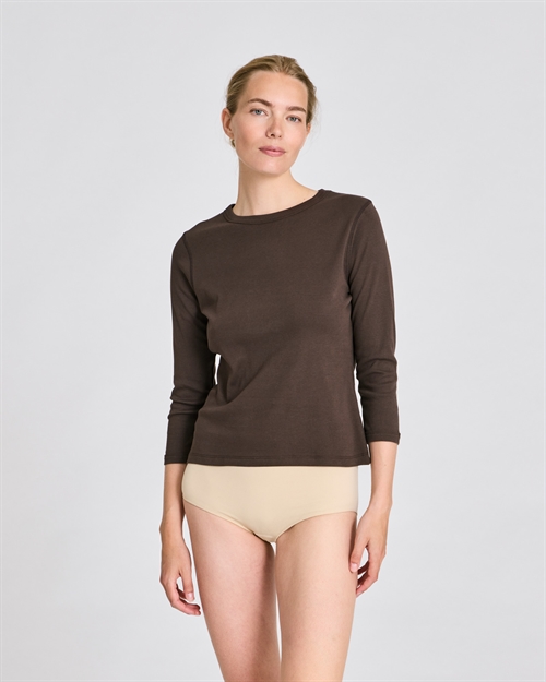LISVA SASCHA 3/4 SLEEVE TOP MULCH
